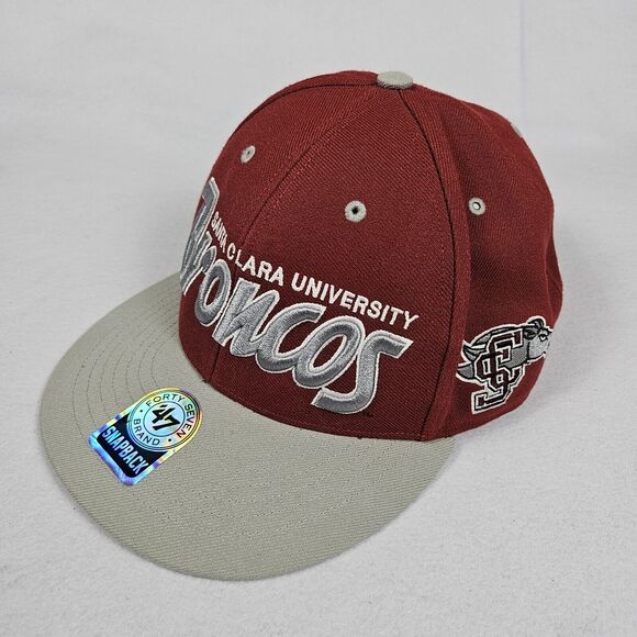 Rare Vintage Santa Clara University Broncos '47 Brand SnapBack Hat Cap Y2K NCAA - Picture 2 of 16